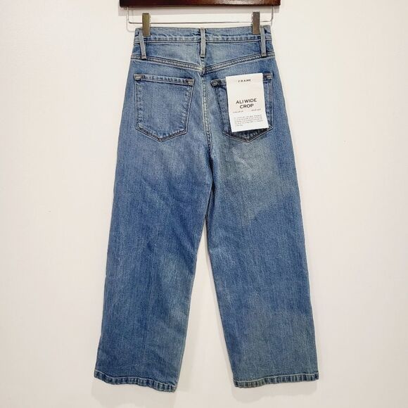 NEW! Frame Ali Wide Crop High Rise Jeans Size 25 - Picture 5 of 7